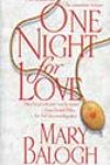 One Night for Love by Mary Balogh