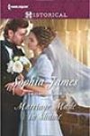 Marriage Made in Shame by Sophia James